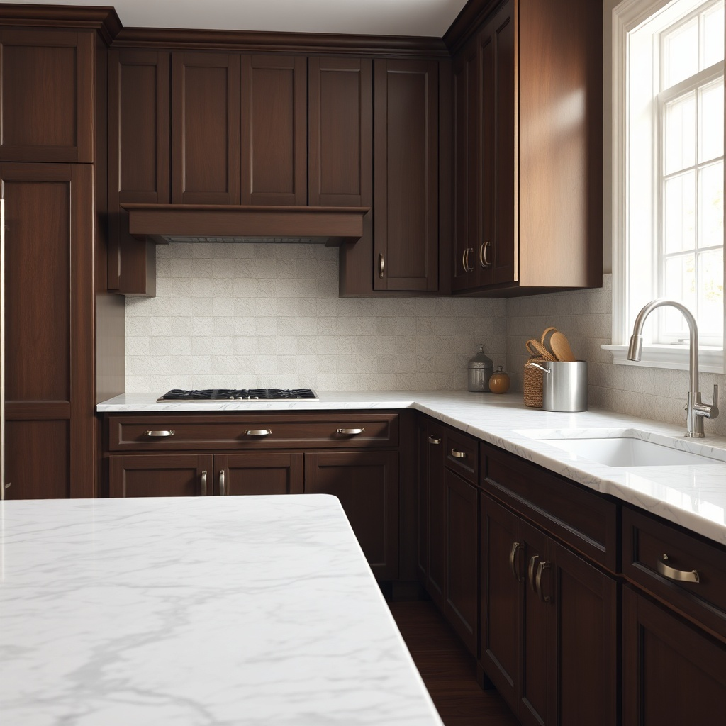 Walnut-Cabinet-Granite-Pairings-Dark-Walnut-Colonial-White-Granite