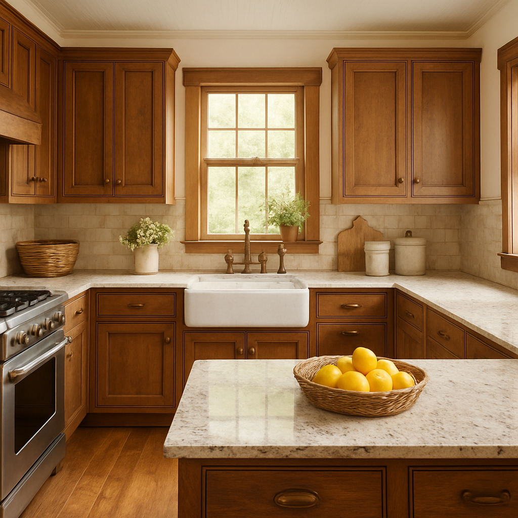 Walnut-Cabinet-Granite-Pairings-Medium-Walnut-Kashmir-White-Granite