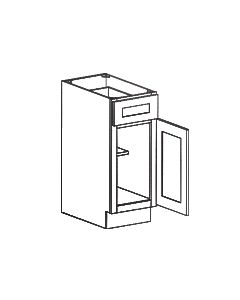 1 Door 1 Drawer Base Cabinet-Shaker White