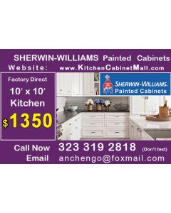 Kitchen White Cabinets Gray Island 10'x10' Kitchen $1350