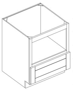 Black Shaker Base Microwave Cabinet