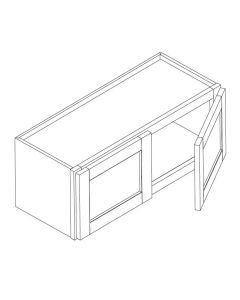 36 inch WIDTH Bridge Cabinets-Shaker Oak